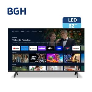 Televisor BGH Smart TV 32" - HD - Android TV - HDR - Dolby - Hey Google - Voice Control