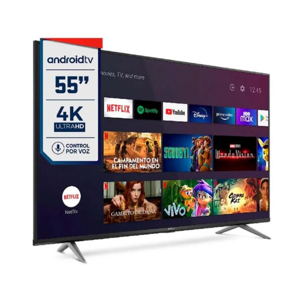 TV HITACHI 55" Smart TV pantalla LED 4K Ultra HD Android TV